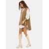 imageEXLURA Womens Oversized Sweater Vest Knit V Neck Tunic Casual Sleeveless Long Pullover Tank Tops Winter Spring Trendy 2025Light Brown