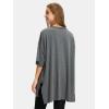 imageEXLURA Womens Summer Oversized T Shirts 2025 Casual Short Sleeve Loose Maternity Tops Crewneck Tunic Plus Gym Workout TopDeep Grey