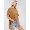 imageEXLURA Womens Summer Oversized T Shirts 2025 Casual Short Sleeve Loose Maternity Tops Crewneck Tunic Plus Gym Workout TopGinger