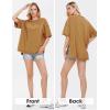 imageEXLURA Womens Summer Oversized T Shirts 2025 Casual Short Sleeve Loose Maternity Tops Crewneck Tunic Plus Gym Workout TopGinger