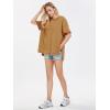 imageEXLURA Womens Summer Oversized T Shirts 2025 Casual Short Sleeve Loose Maternity Tops Crewneck Tunic Plus Gym Workout TopGinger