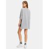 imageEXLURA Womens Summer Oversized T Shirts 2025 Casual Short Sleeve Loose Maternity Tops Crewneck Tunic Plus Gym Workout TopLight Grey