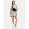 imageEXLURA Womens Summer Oversized T Shirts 2025 Casual Short Sleeve Loose Maternity Tops Crewneck Tunic Plus Gym Workout TopLight Grey