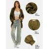 imageEXLURA Womens 2025 Oversized Cardigan Sweaters Fall Winter Lightweight Soft Knit Cardigan Open Front Button Outwear CoatsArmy Green
