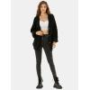 imageEXLURA Womens 2025 Oversized Cardigan Sweaters Fall Winter Lightweight Soft Knit Cardigan Open Front Button Outwear CoatsBlack