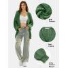 imageEXLURA Womens 2025 Oversized Cardigan Sweaters Fall Winter Lightweight Soft Knit Cardigan Open Front Button Outwear CoatsDark Green