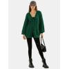 imageEXLURA Womens 2025 Oversized Cardigan Sweaters Fall Winter Lightweight Soft Knit Cardigan Open Front Button Outwear CoatsDeep Green