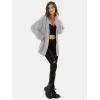 imageEXLURA Womens 2025 Oversized Cardigan Sweaters Fall Winter Lightweight Soft Knit Cardigan Open Front Button Outwear CoatsLight Grey