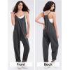 imageEXLURA Womens Casual Summer Jumpsuits 2025 Romper Bib Outfits Adjustable Straps Denim Overalls with PocketsBlack