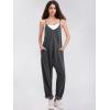 imageEXLURA Womens Casual Summer Jumpsuits 2025 Romper Bib Outfits Adjustable Straps Denim Overalls with PocketsBlack