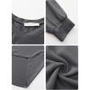 imageEXLURA Womens Spring Oversized V Neck Tunic Tops 2025 Casual Long Sleeve Shirts Lightweight Soft Sweater Curved Hem T ShirtsDark Grey