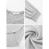 imageEXLURA Womens Spring Oversized V Neck Tunic Tops 2025 Casual Long Sleeve Shirts Lightweight Soft Sweater Curved Hem T ShirtsGrey