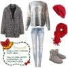 imageEXLURA Patterns Reindeer Ugly Christmas Sweater Jumper Pullover TopsGrey