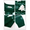 imageEXLURA Patterns Reindeer Ugly Christmas Sweater Jumper Pullover TopsTree Green