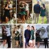 imageEXLURA Womens Lantern Sleeve Tie Back Summer Dress Ruffled Off Shoulder ALine Vintage Mini DressDark Green