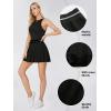 imageEXLURA Womens Mini Pleated Skirts High Waist Stretchy School Girl Outfit A Line Golf Tennis Skirt Skort Lining Shorts 2024Black