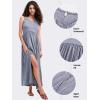 imageEXLURA Womens 2024 Summer Casual Sleeveless Maxi Maternity Dress Fit ampamp Flare Flowy Long Beach SundressBlue