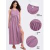 imageEXLURA Womens 2024 Summer Casual Sleeveless Maxi Maternity Dress Fit ampamp Flare Flowy Long Beach SundressPurple