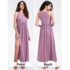 imageEXLURA Womens 2024 Summer Casual Sleeveless Maxi Maternity Dress Fit ampamp Flare Flowy Long Beach SundressPurple