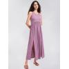 imageEXLURA Womens 2024 Summer Casual Sleeveless Maxi Maternity Dress Fit ampamp Flare Flowy Long Beach SundressPurple