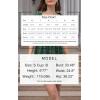 imageEXLURA Womens 2025 Summer Casual Square Neck Dresses Ruffle Short Sleeve Swiss Dot Flowy Mini DressDark Green