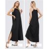 imageEXLURA Womens 2024 Summer Casual Sleeveless Beach Maxi Dress Plus Size Flowy Long Dress with Pockets Vacation OutfitBlack