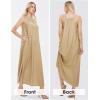imageEXLURA Womens 2024 Summer Casual Sleeveless Beach Maxi Dress Plus Size Flowy Long Dress with Pockets Vacation OutfitKhaki