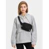 imageEXLURA Womens Casual Long Sleeve Sweatshirts Hoodies Loose Button Pullover Top Trendy Fall Outfits with PocketGrey
