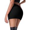 imageEXLURA Womens Plaid Bodycon Mini Skirts Sexy Stretch High Waist Tulip Hem Short Skirt 2025 Trendy Winter Y2K Fashion ClothesBlack