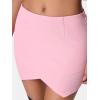 imageEXLURA Womens Plaid Bodycon Mini Skirts Sexy Stretch High Waist Tulip Hem Short Skirt 2025 Trendy Winter Y2K Fashion ClothesPink