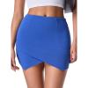 imageEXLURA Womens Plaid Bodycon Mini Skirts Sexy Stretch High Waist Tulip Hem Short Skirt 2025 Trendy Winter Y2K Fashion ClothesBlue