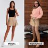 imageEXLURA Womens Mini Cargo Skirt 2024 High Waisted Activewear Skort Summer Y2K Skirt Shorts with Flap Pockets