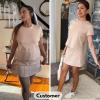 imageEXLURA Womens Casual Summer 2 Piece Short Skirt Sets Short Sleeve Tshirt And Tennis Skort Dressy Cotton Matching SweatsuitsKhaki