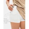 imageEXLURA Womens Casual Summer 2 Piece Short Skirt Sets Short Sleeve Tshirt And Tennis Skort Dressy Cotton Matching SweatsuitsKhaki