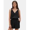 imageEXLURA Womens Summer 2 Piece Sets Sleeveless V Neck Knotted Tank Tops Shorts Matching Sets Vacation Cruise Beach Outfits 2025Black