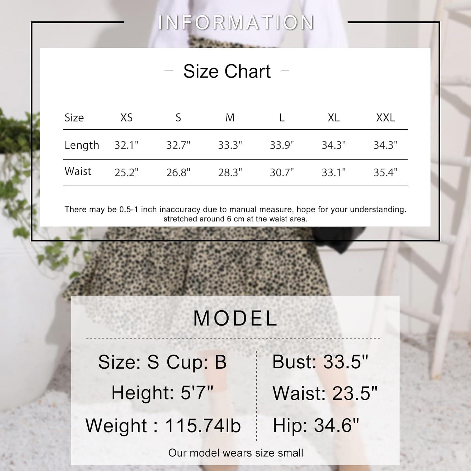 imageEXLURA Womens High Waist Polka Dot Pleated Maxi Skirt Midi Swing Skirt Beach Vacation Cruise Outfits with PocketsApricotleopard