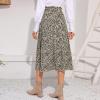 imageEXLURA Womens High Waist Polka Dot Pleated Maxi Skirt Midi Swing Skirt Beach Vacation Cruise Outfits with PocketsApricotleopard
