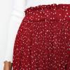 imageEXLURA Womens High Waist Polka Dot Pleated Maxi Skirt Midi Swing Skirt Beach Vacation Cruise Outfits with PocketsRed