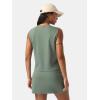 imageEXLURA Womens Summer 2 Piece Short Skirt Sets Sleeveless Top and Tennis Skorts Dressy Cotton Matching Sweatsuits Outfits 2025Grey Green