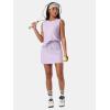 imageEXLURA Womens Summer 2 Piece Short Skirt Sets Sleeveless Top and Tennis Skorts Dressy Cotton Matching Sweatsuits Outfits 2025Light Purple