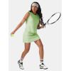 imageEXLURA Womens Summer 2 Piece Short Skirt Sets Sleeveless Top and Tennis Skorts Dressy Cotton Matching Sweatsuits Outfits 2025Mint Green