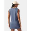 imageEXLURA Womens Summer 2 Piece Short Skirt Sets Sleeveless Top and Tennis Skorts Dressy Cotton Matching Sweatsuits Outfits 2025Navy Blue