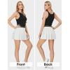 imageEXLURA Womens Mini Pleated Skirts High Waist Stretchy School Girl Outfit A Line Golf Tennis Skirt Skort Lining Shorts 2024