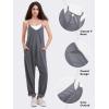 imageEXLURA Womens Casual Summer Jumpsuits 2025 Romper Bib Outfits Beach Vacation Denim Trendy Fashion Overalls with PocketsGrey