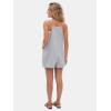 imageEXLURA Womens Summer Casual Sleeveless Romper Dress Loose Cotton Striped Shorts Overalls Jumpsuit Vacation Beach Outfits 2025Grey
