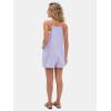 imageEXLURA Womens Summer Casual Sleeveless Romper Dress Loose Cotton Striped Shorts Overalls Jumpsuit Vacation Beach Outfits 2025Light Purple