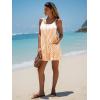 imageEXLURA Womens Summer Casual Sleeveless Romper Dress Loose Cotton Striped Shorts Overalls Jumpsuit Vacation Beach Outfits 2025Orange