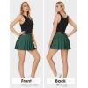 imageEXLURA Womens Mini Pleated Skirts High Waist Stretchy School Girl Outfit A Line Golf Tennis Skirt Skort Lining Shorts 2024Dark Green