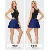 imageEXLURA Womens Mini Pleated Skirts High Waist Stretchy School Girl Outfit A Line Golf Tennis Skirt Skort Lining Shorts 2024Navy Blue