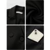 imageEXLURA Womens Business Casual Blazers Lightweight Long Sleeve Knit Lapel Loose Fit Work Office Suit Jackets with Pocket 2025Black